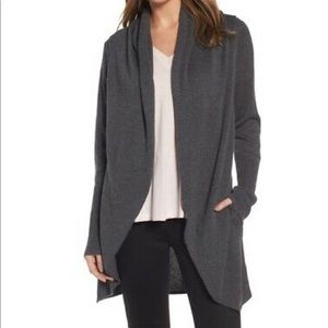 Leith Women's Grey Easy Circle Cardigan 13090 XS